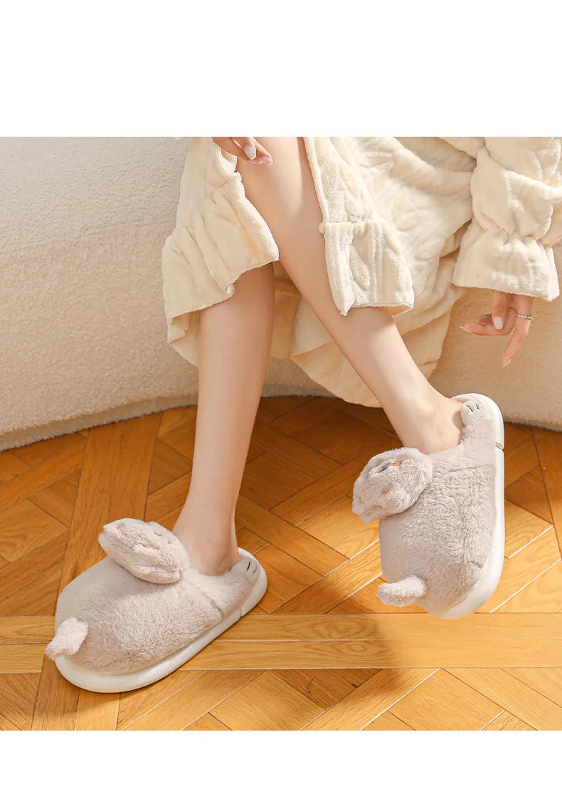 Furry & Warm Cozy Cat Winter Slippers for women extra wither warmth or a special gift