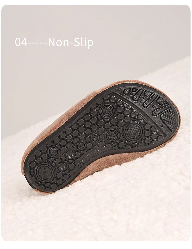 Winter comfort for little feet: kids plush floor shoes - cozy warmth, soft anti-slip design, ideal for nursey and school