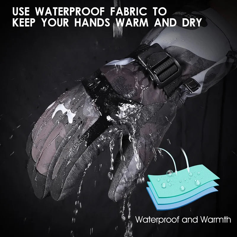 Ultimate winter performance with our new waterproof warm cycling skiing motorcycle snowboard sporting gloves for men and women