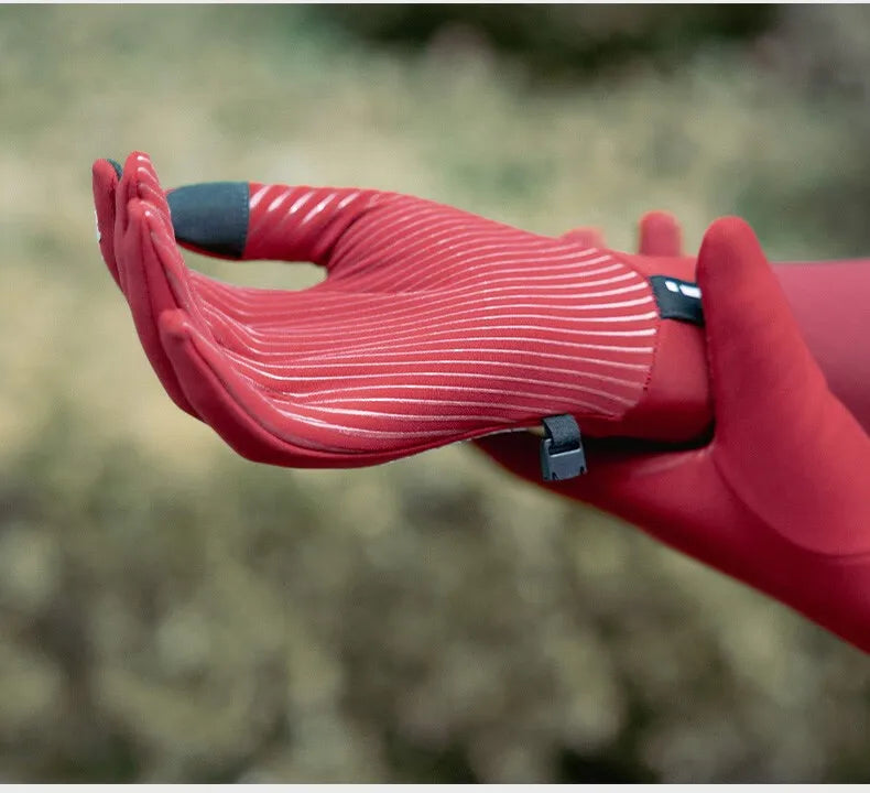 Gloves for winter cycling warmth for men and women - full-fingered, long-fingered sports gloves for a cozy ride