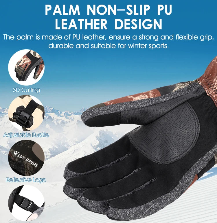 Ultimate winter performance with our new waterproof warm cycling skiing motorcycle snowboard sporting gloves for men and women