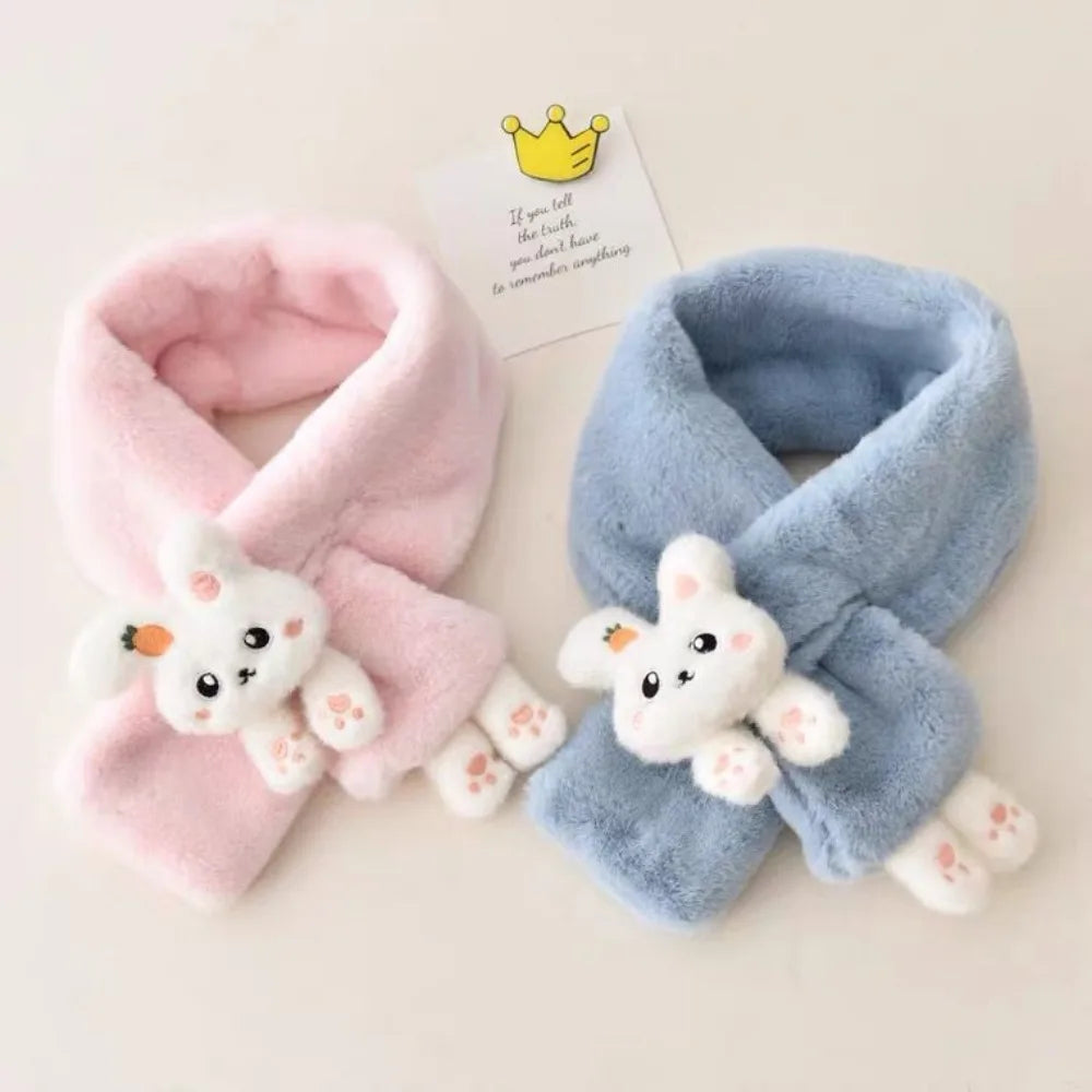 Cartoon rabbit scarf for winter offering neck warmth