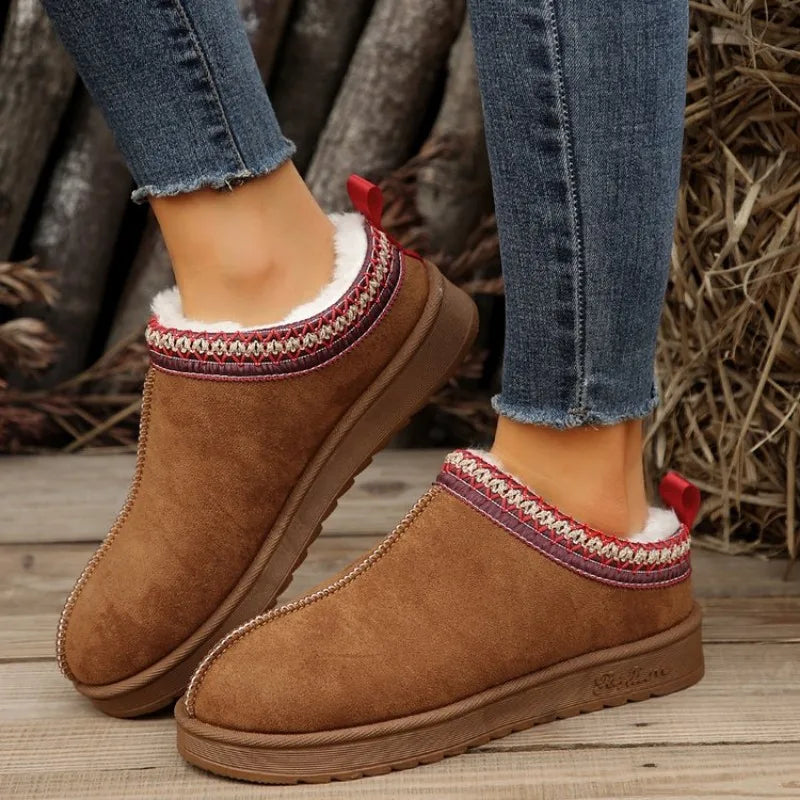 Winter Bliss with chelsea ankle snow boots, Fur-lined Flats, & Warm Platform Slippers - New Brand Collection women slippers