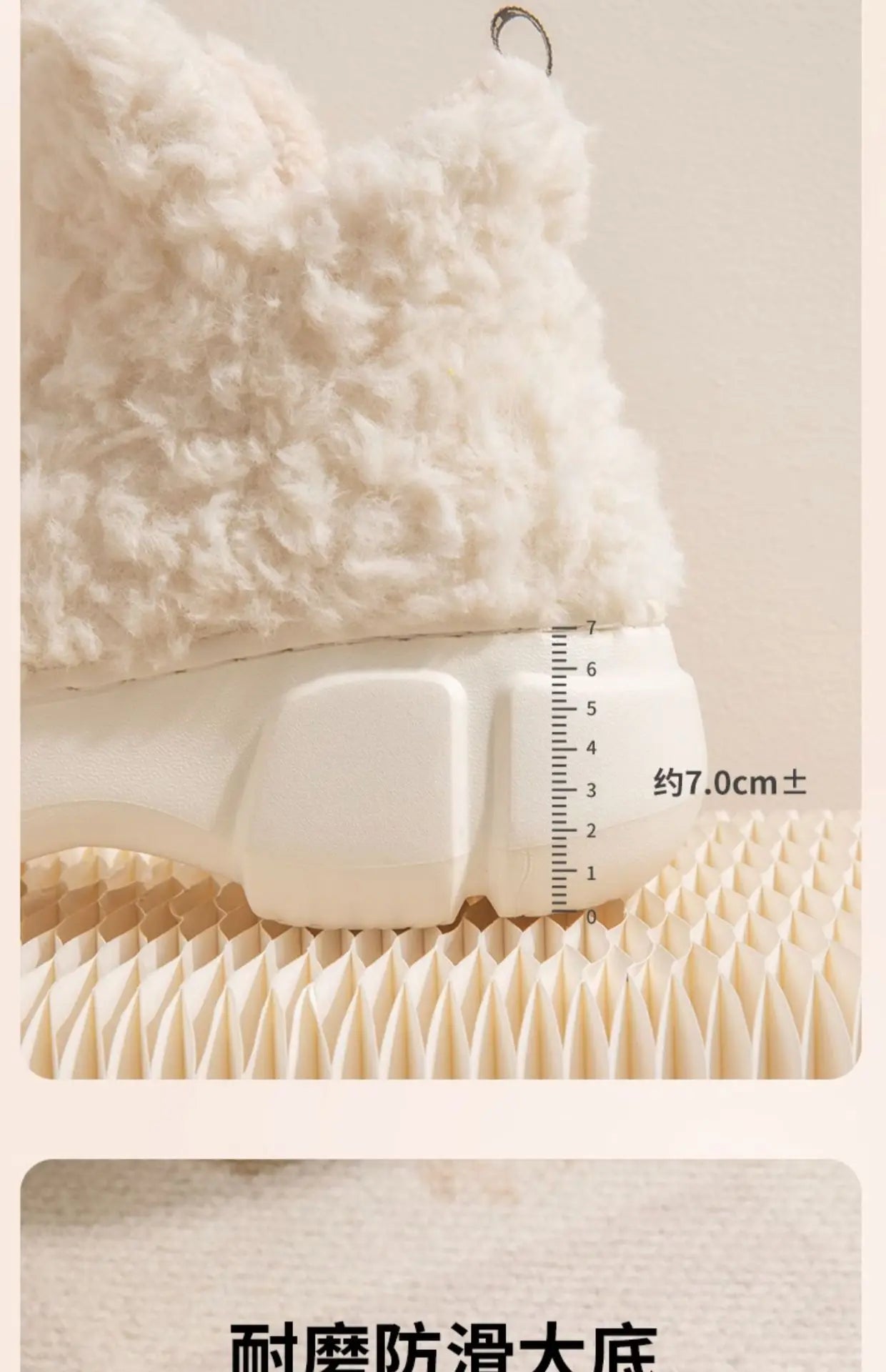 Winter warm shoes for women slippers with soft plush and platform sole, perfect for couples at home or on the street, snow boots for cozy and fluffy winter footwear.