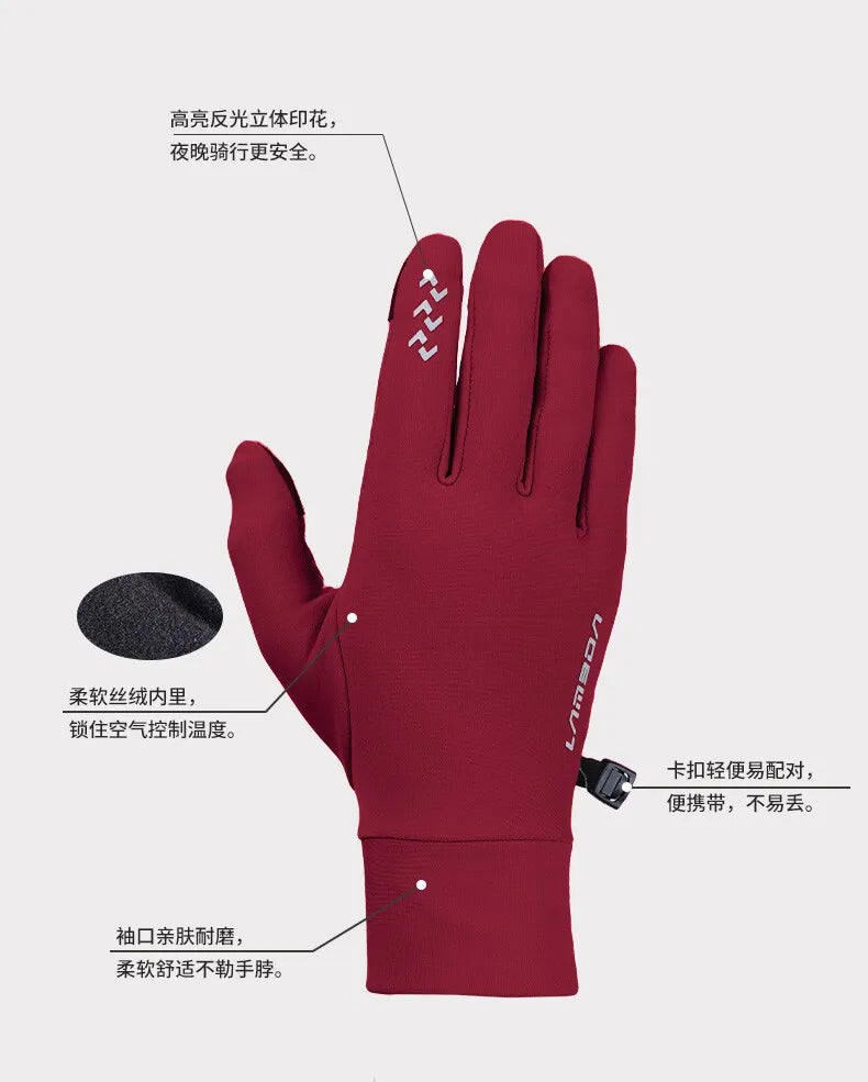 Gloves for winter cycling warmth for men and women - full-fingered, long-fingered sports gloves for a cozy ride