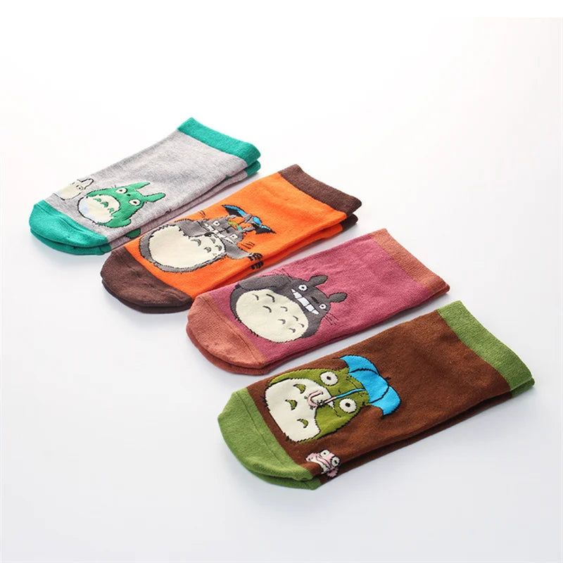Anime my neighbor totoro cotton ankle socks for women or girls miyazaki fans' perfect gift