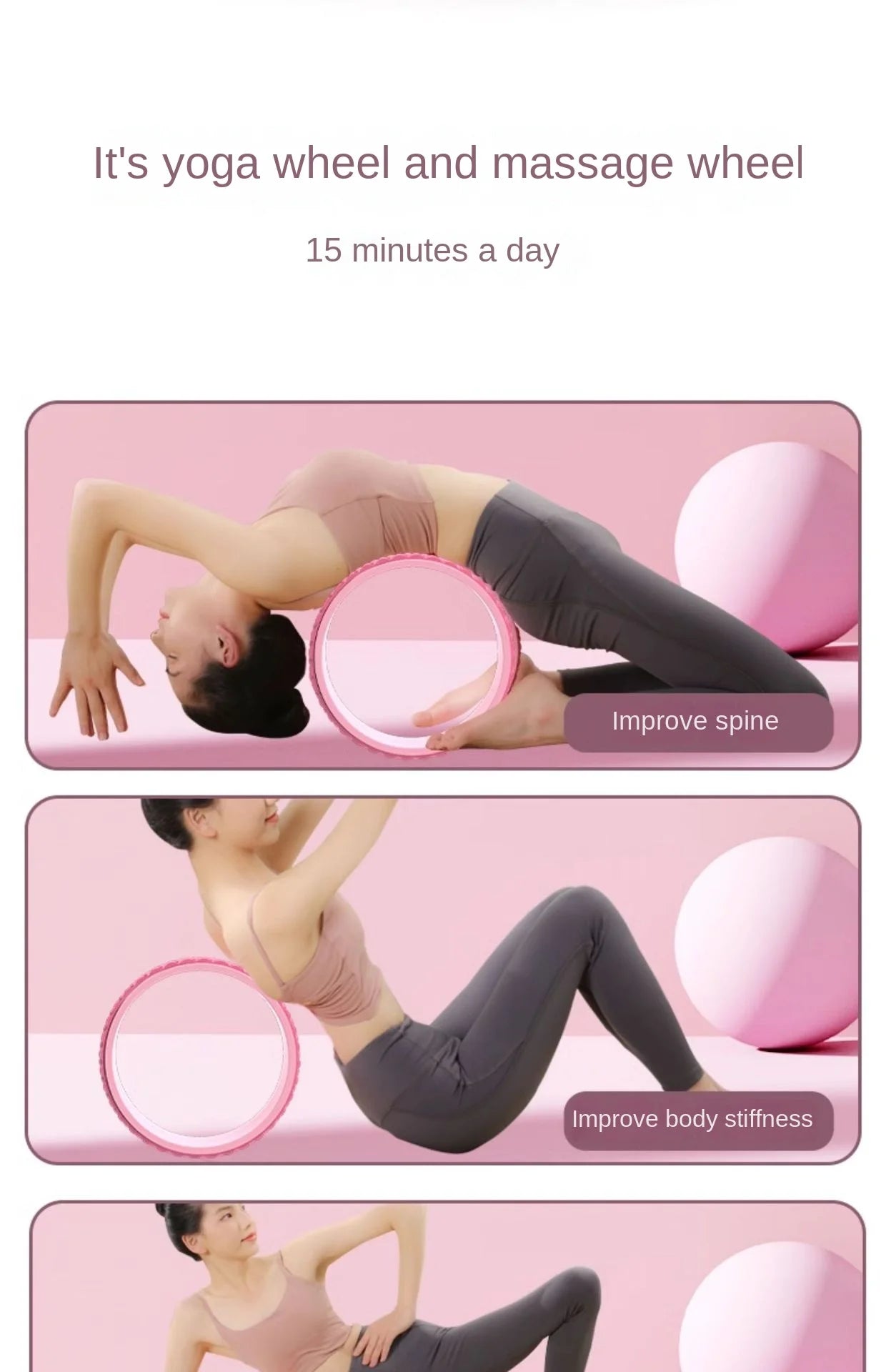 Spiritual Wheel for yoga pilates to enhance stretching, strengthen muscles, and improve balance