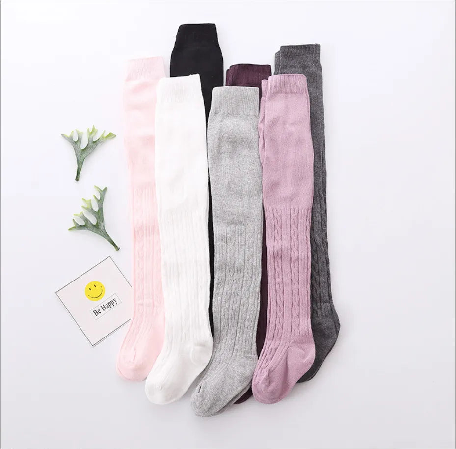 Adorable mesh cotton cable knit tights for baby girls (0-8 years) both breathable and stylish pantyhose for every season