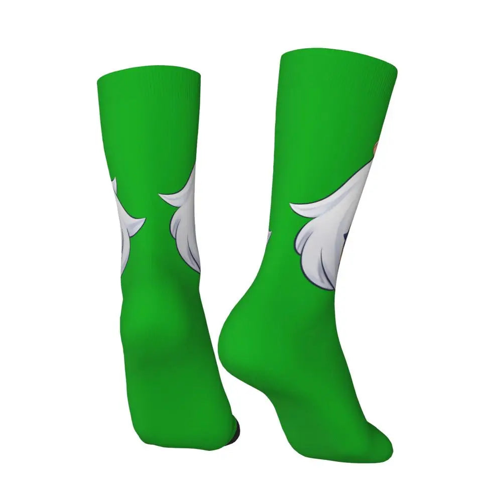Chibi paimon Genshin anime impact unisex happy Socks from cotton blend for A Year-Round Delight for Fans