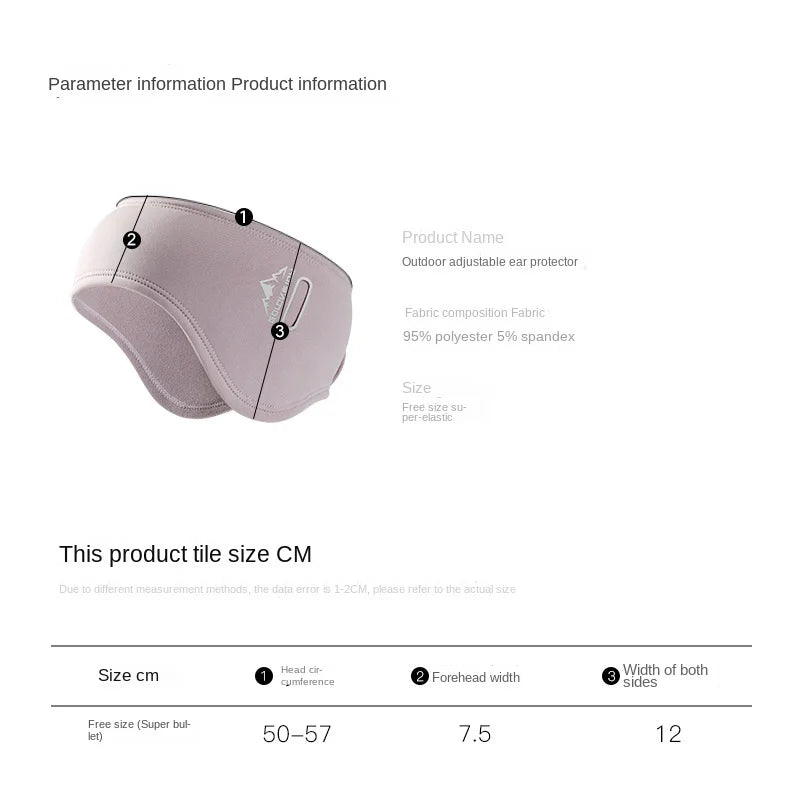 Folding Winter Ear Muffs for both men and women, to withstand wind, protect against splashes, and provide a snug fit even for glasses ideal for skiing running cycling cayak snow