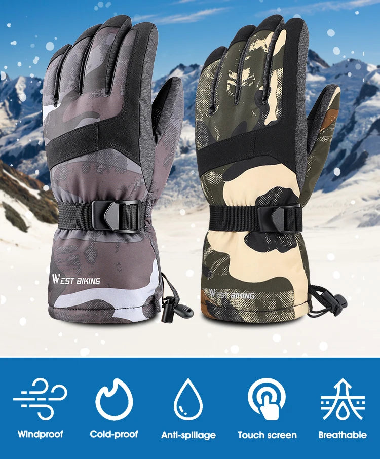 Ultimate winter performance with our new waterproof warm cycling skiing motorcycle snowboard sporting gloves for men and women