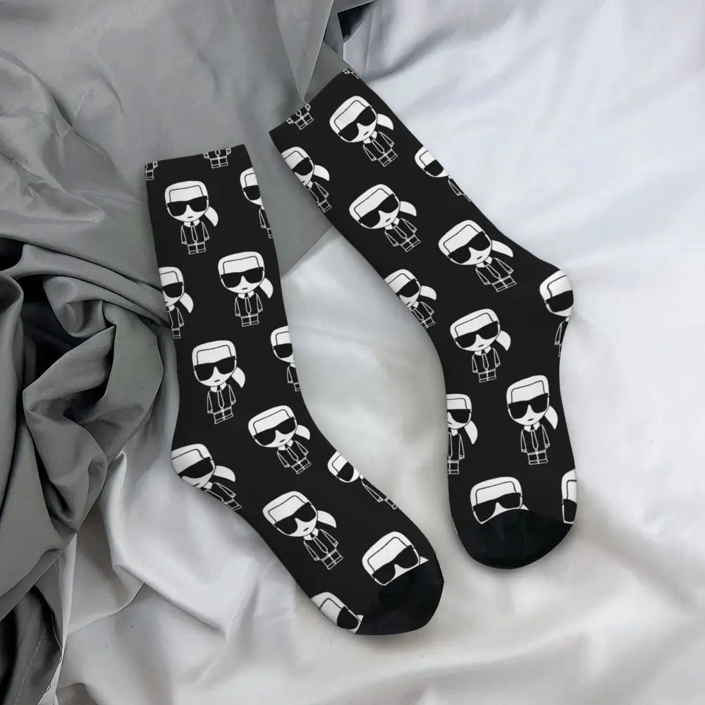 Karl who men's socks cartoon trendy outdoor novelty socks, stylish socks for every season, perfect for gift many colors available