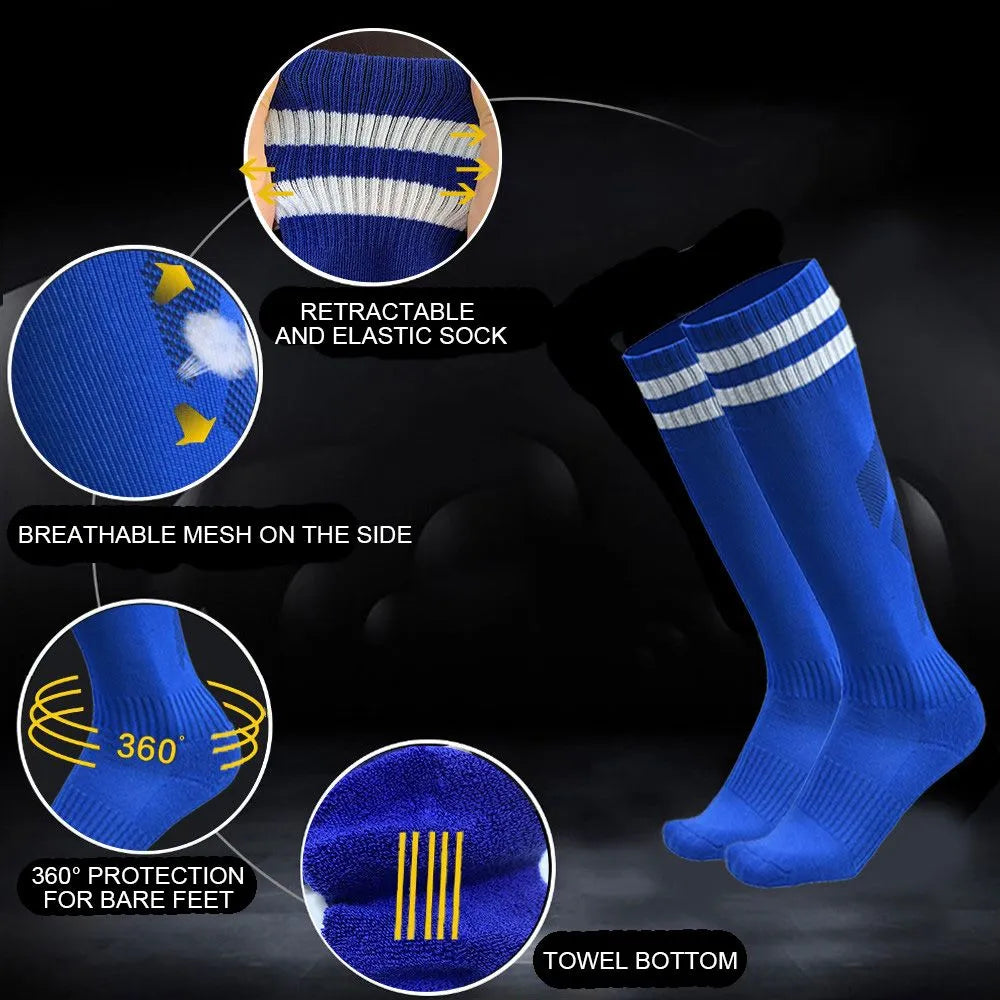 Non-Slip grip Football socks kids
