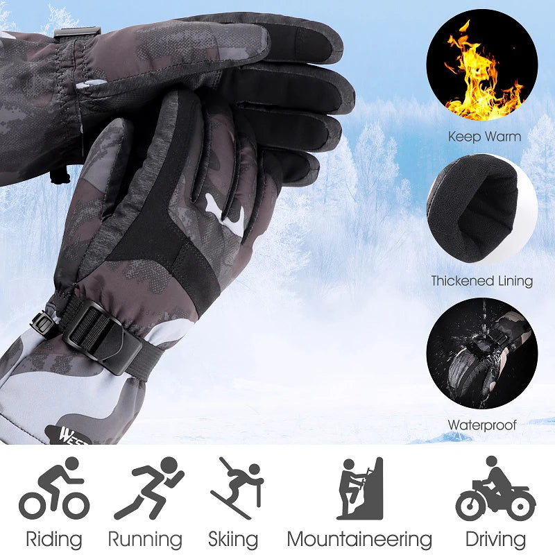 Ultimate winter performance with our new waterproof warm cycling skiing motorcycle snowboard sporting gloves for men and women