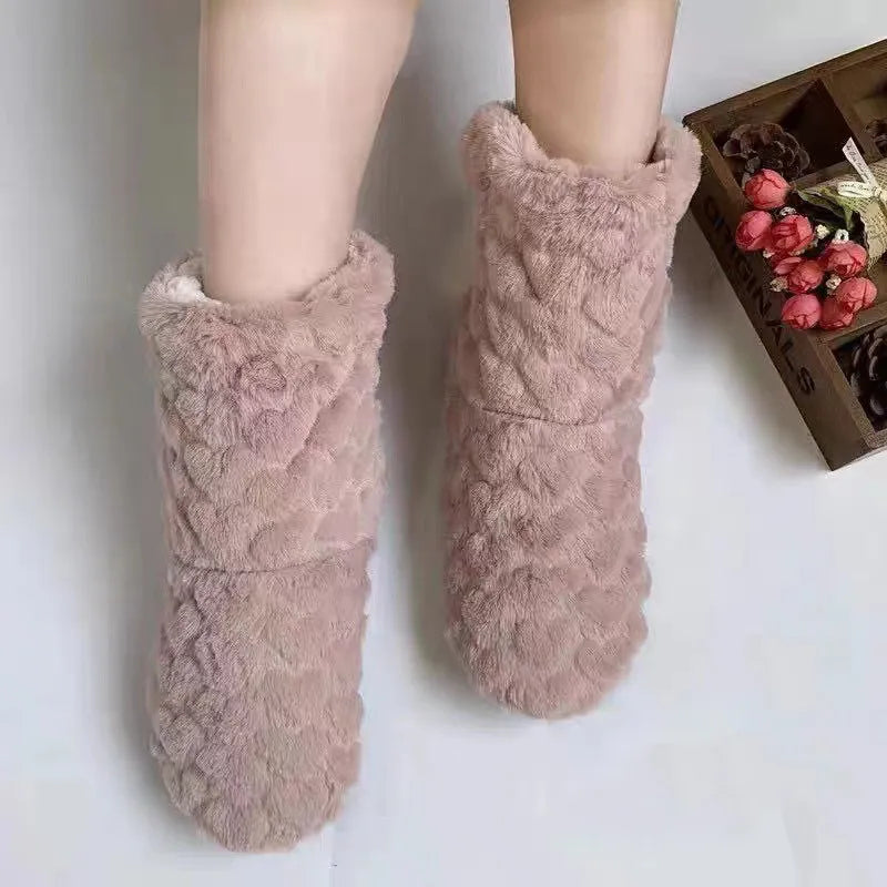 Winter Thermal Plus Velvet Socks - stylish warm cozy slippers with Anti-Slip soles for Women or men
