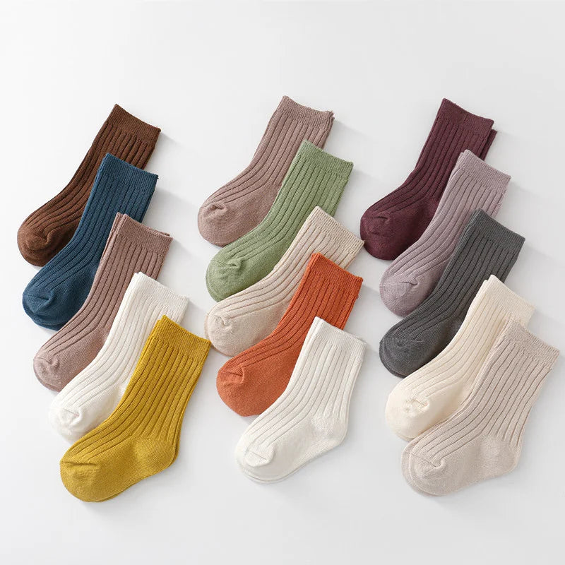 Charming 5 pairs of baby socks soft cotton bliss for stylish kids (0-5 years)