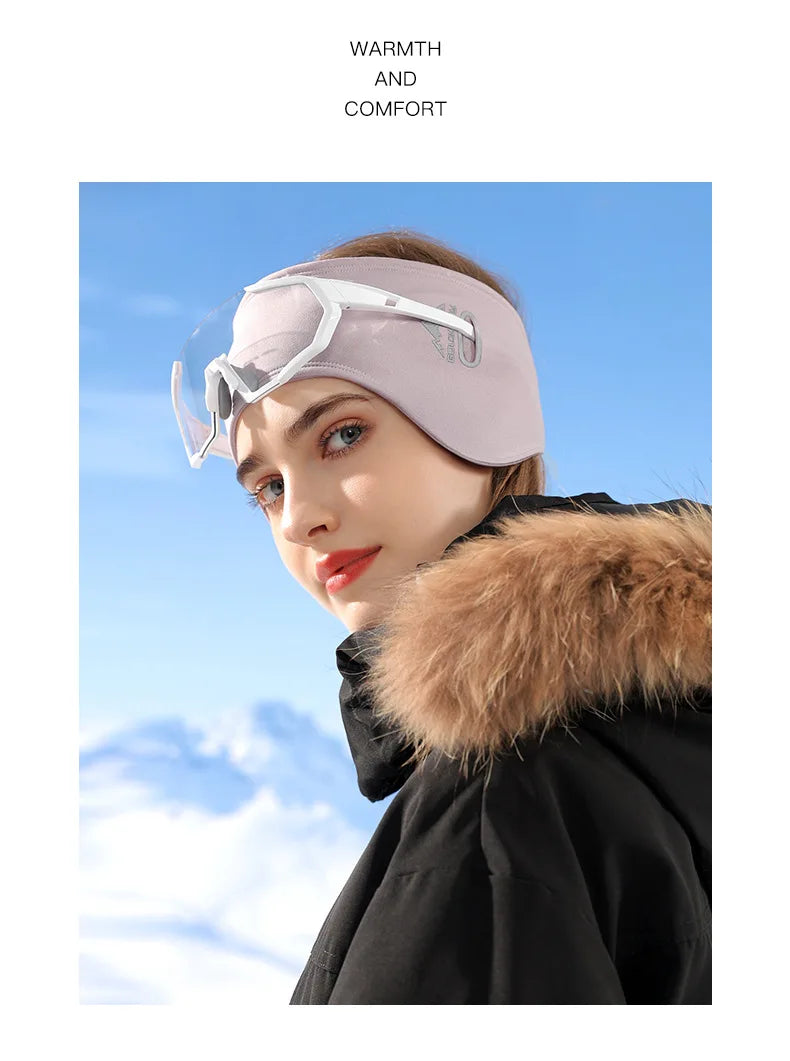 Folding Winter Ear Muffs for both men and women, to withstand wind, protect against splashes, and provide a snug fit even for glasses ideal for skiing running cycling cayak snow