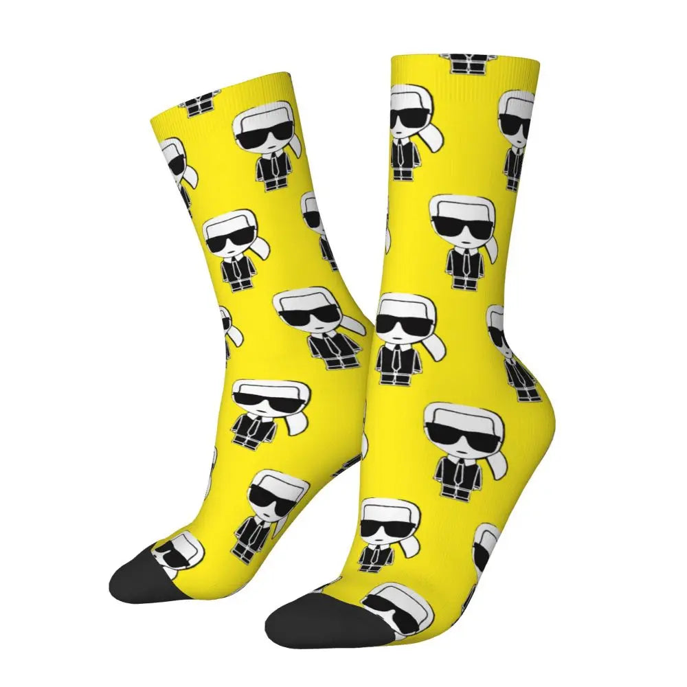 Karl who men's socks cartoon trendy outdoor novelty socks, stylish socks for every season, perfect for gift many colors available