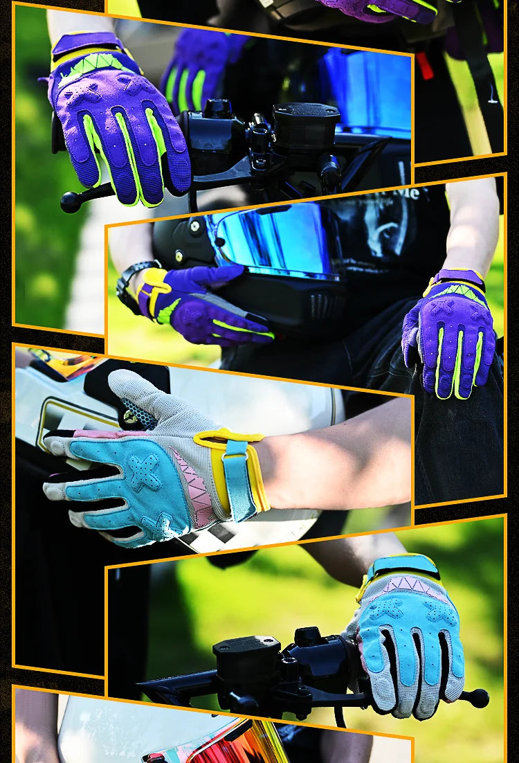 Full finger touch screen motorcycle gloves very versatile outdoor gear for riding, training, sports and other activities