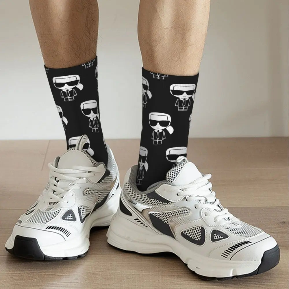 Karl who men's socks cartoon trendy outdoor novelty socks, stylish socks for every season, perfect for gift many colors available