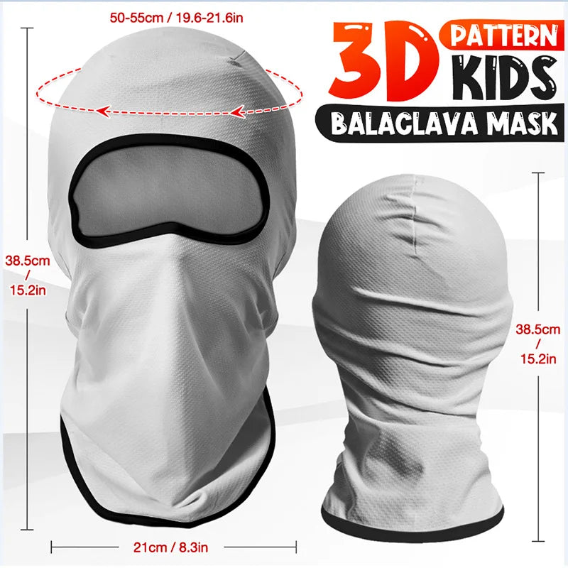 Cartoon superhero spiderman superman unicorn balaclava Kids full face cover snow -skiing mask windproof scarf hat neck warmer Cycling Headgear