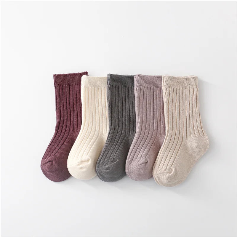 Charming 5 pairs of baby socks soft cotton bliss for stylish kids (0-5 years)