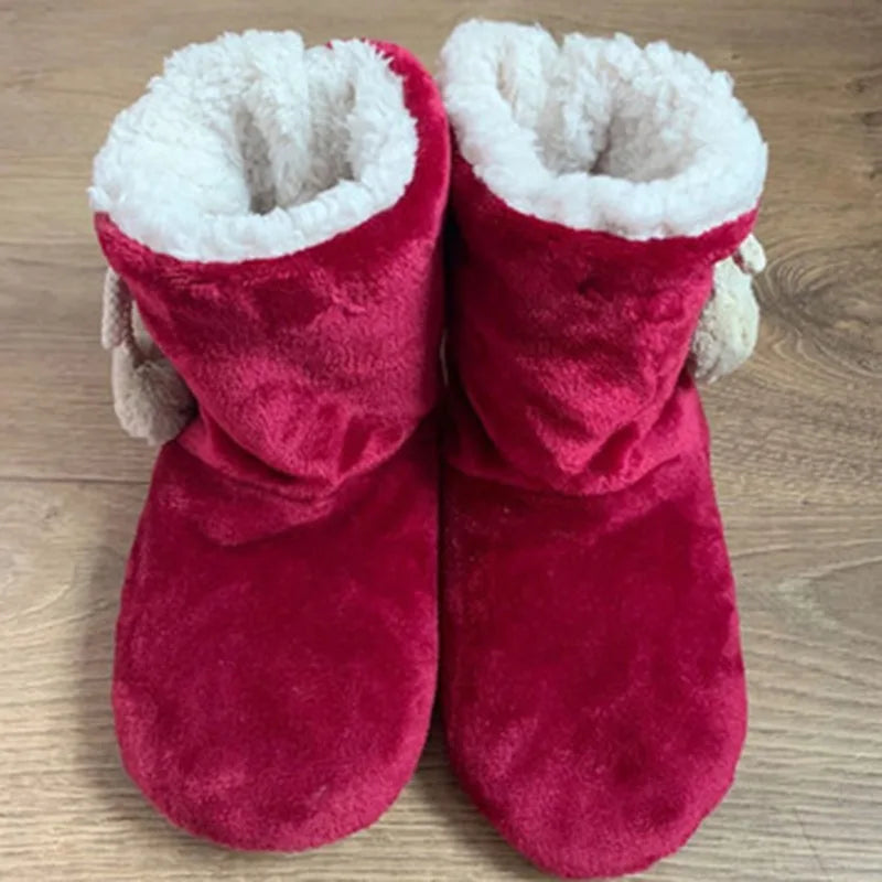 Christmas soft thick warm thermal tocks unisex for winter plush Anti Slip Slipper socks size EU35-44