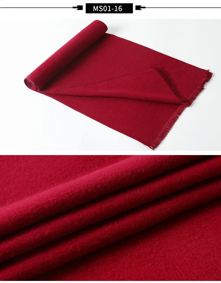 sophisticated cashmere blend warm plaid men's Scarf for winter, casual-business look perfect Gift