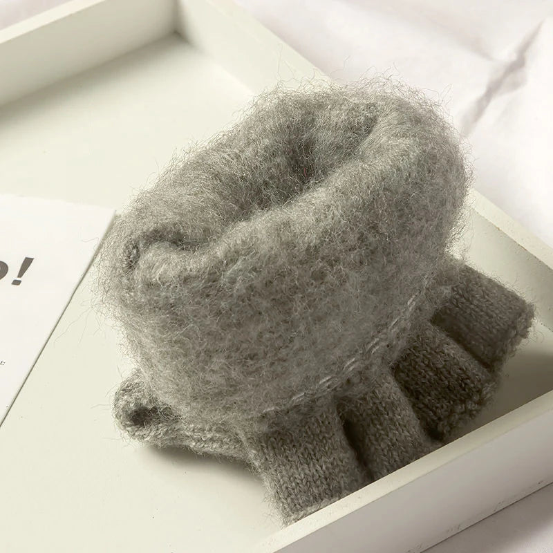 Knitted fingerless gloves for winter warm Touch Screen gloves for men or women Half Finger
