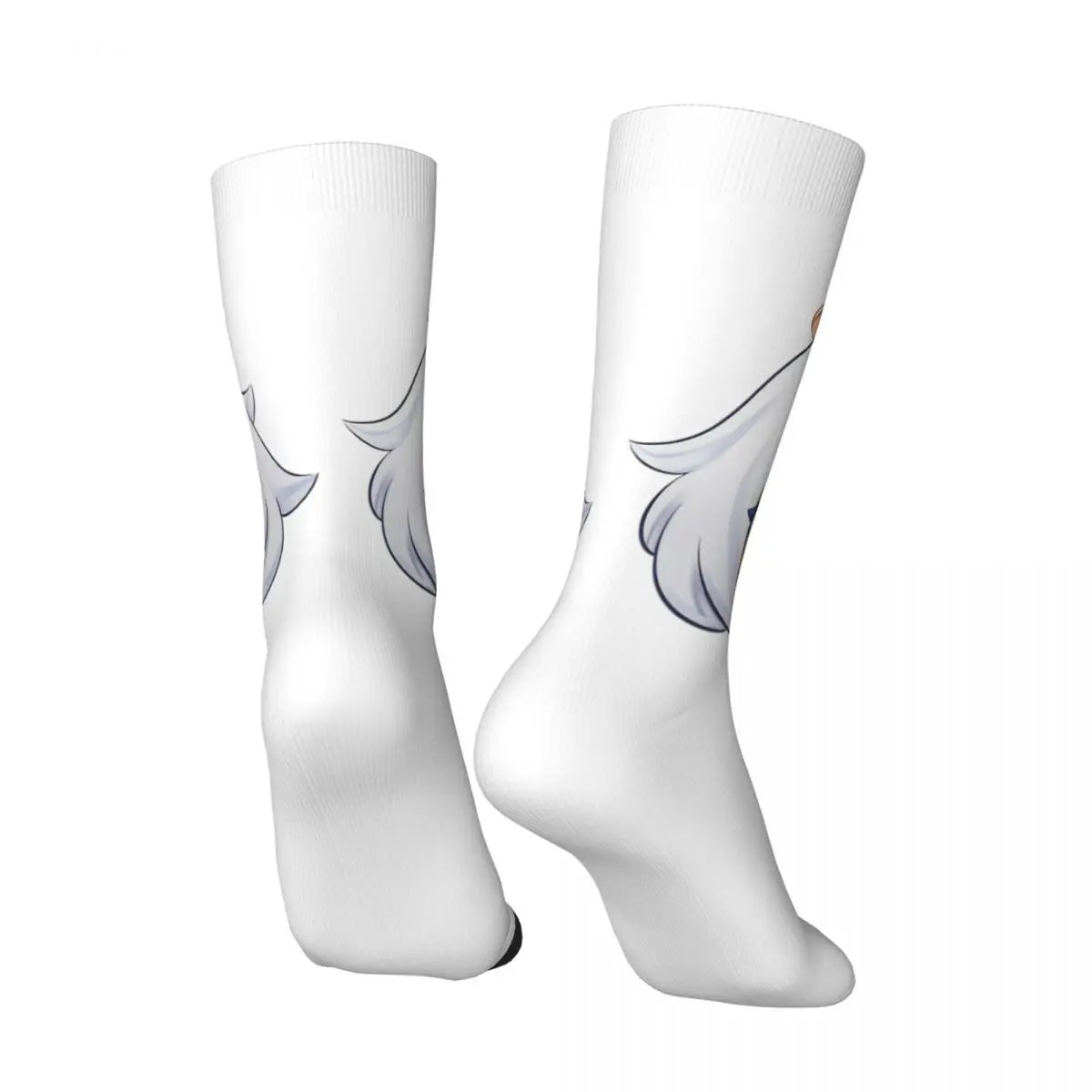 Chibi paimon Genshin anime impact unisex happy Socks from cotton blend for A Year-Round Delight for Fans