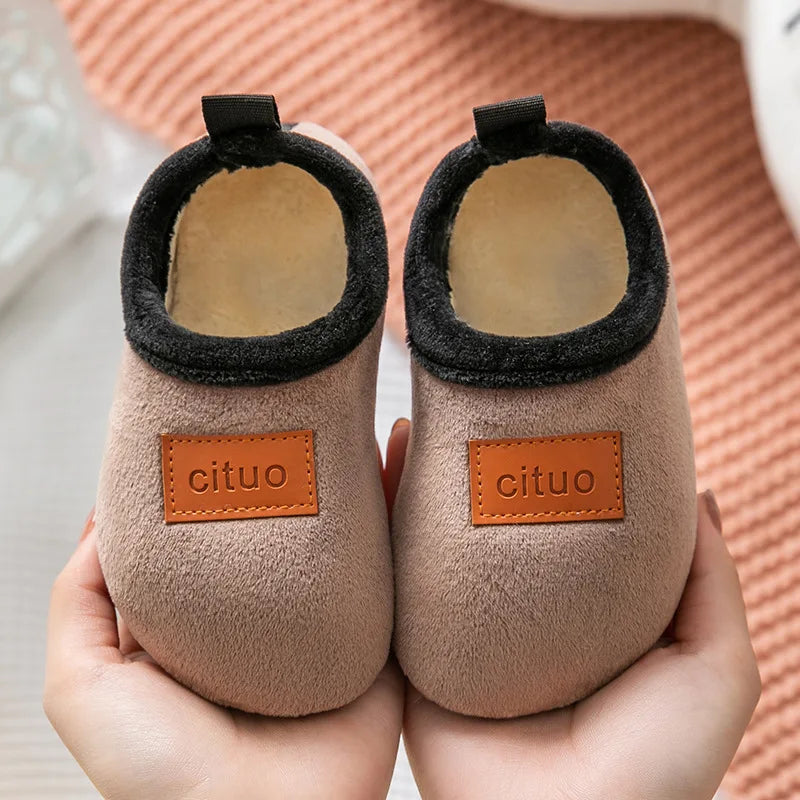 Winter comfort for little feet: kids plush floor shoes - cozy warmth, soft anti-slip design, ideal for nursey and school
