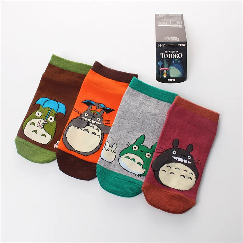 Anime my neighbor totoro cotton ankle socks for women or girls miyazaki fans' perfect gift