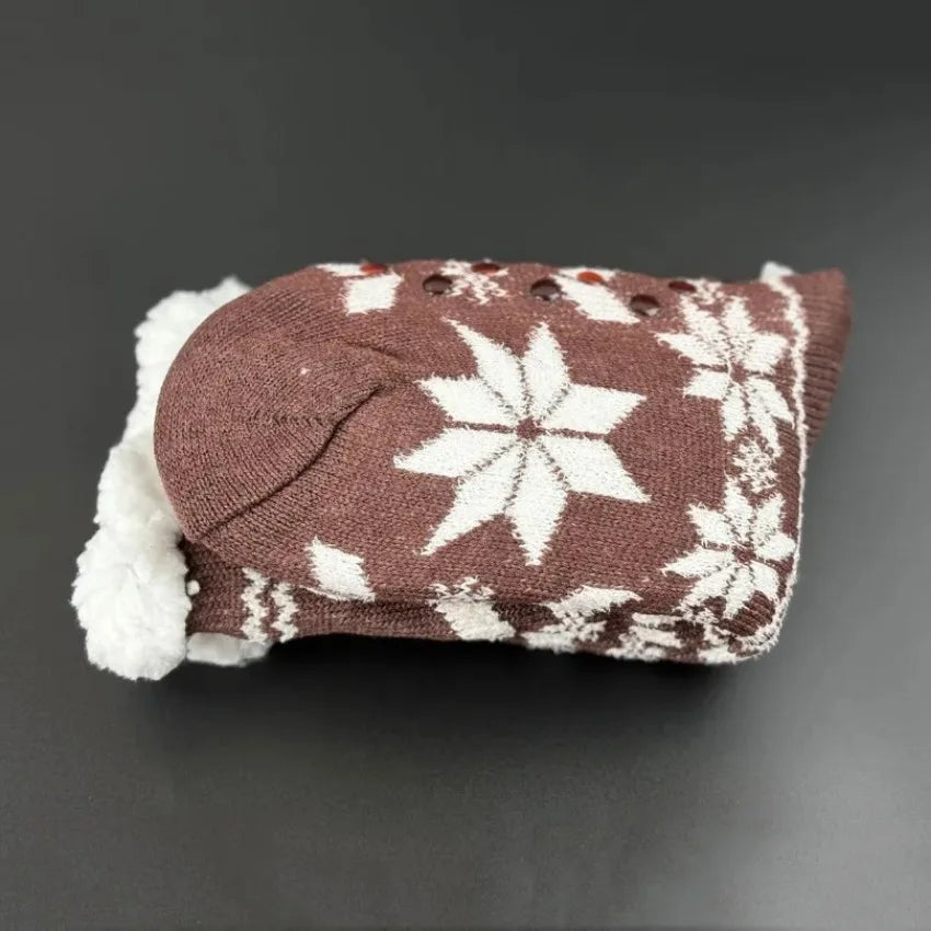 Winter warm socks for women for cozy Christmas holidays, thermal sleeping socks with non-slip grip