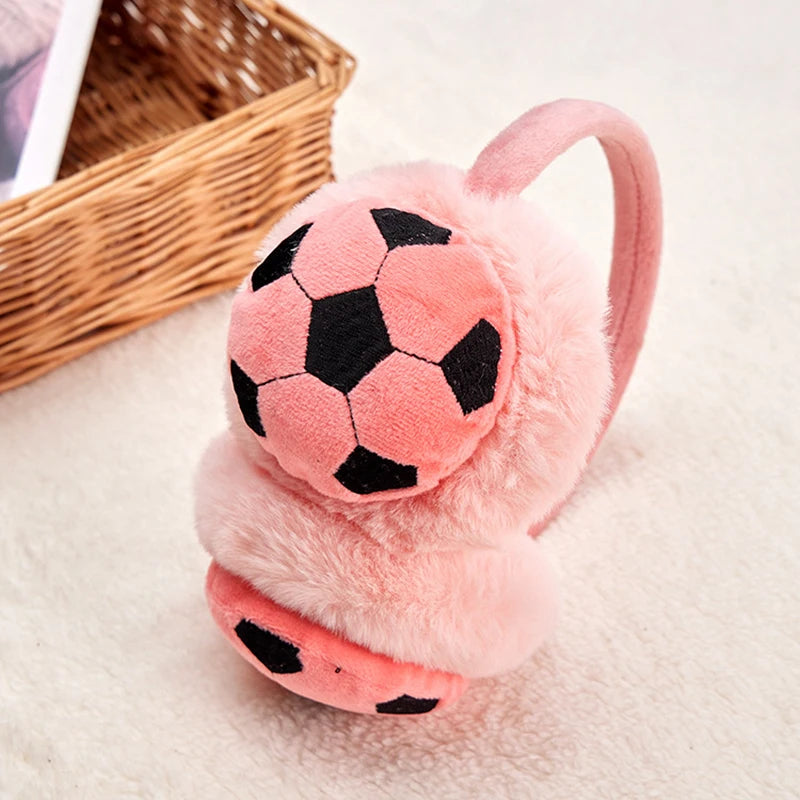 Kid's Football Ear cute Caps , Cold-Proof Earmuffs for Winter Adventures snow cold protection for boys and girls