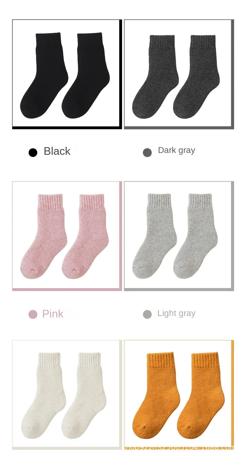 Cozy warm wool winter socks - perfect gift boys girls socks