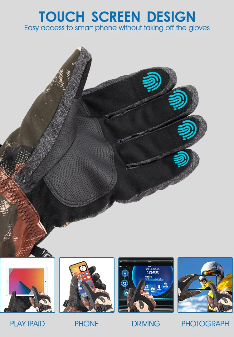Ultimate winter performance with our new waterproof warm cycling skiing motorcycle snowboard sporting gloves for men and women