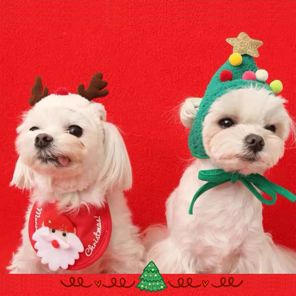 Festive Pet Costume Wonderland Christmas Hats