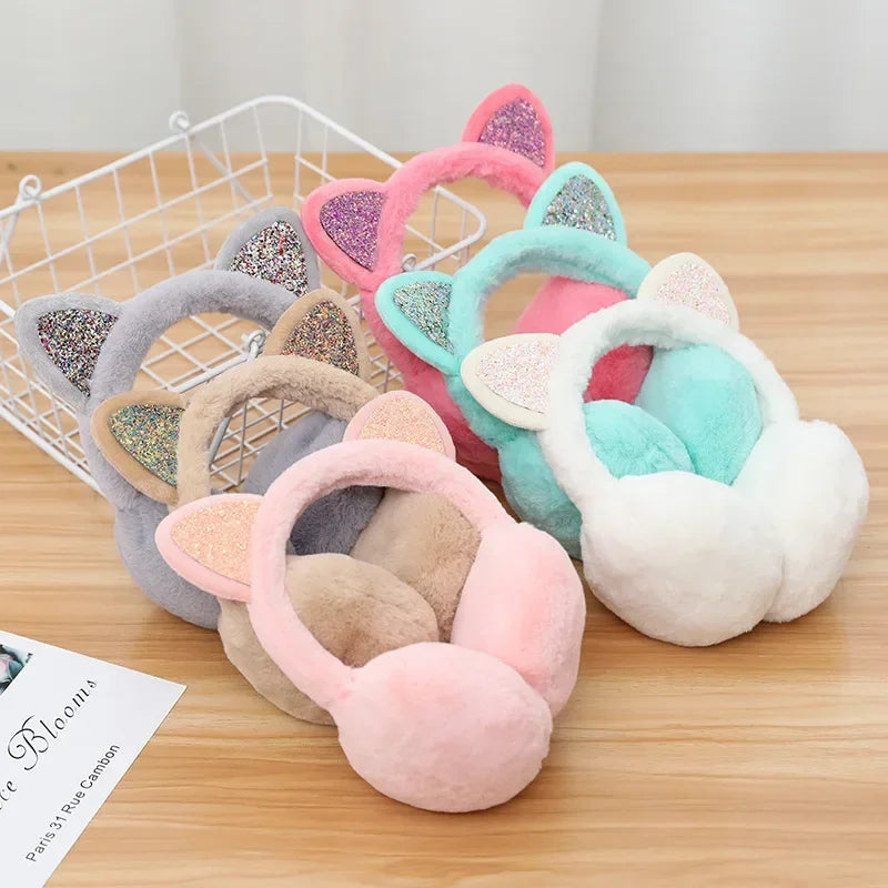 Cat ear warmers for women - playful & protective winter earmuffs