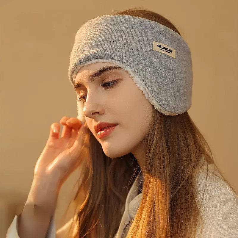 Soft plush winter earmuffs for women's coldproof ear protection for skiing, cycling ideal for snow or windy weather