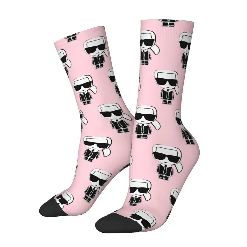 Karl who men's socks cartoon trendy outdoor novelty socks, stylish socks for every season, perfect for gift many colors available