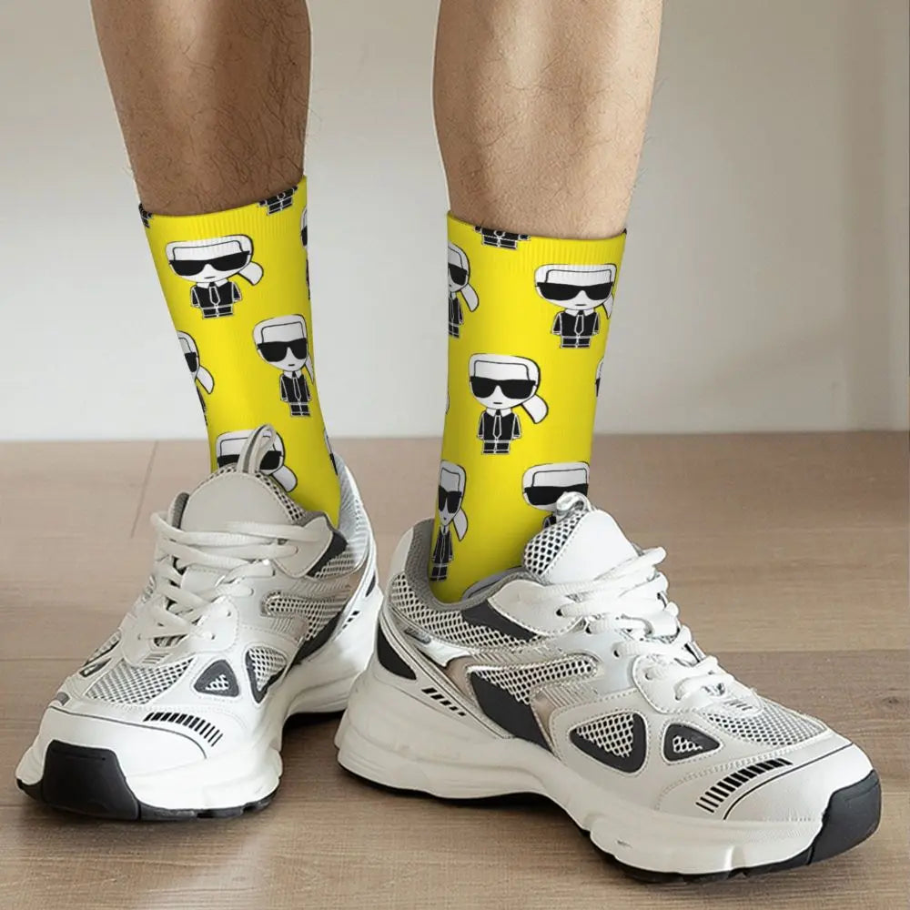 Karl who men's socks cartoon trendy outdoor novelty socks, stylish socks for every season, perfect for gift many colors available