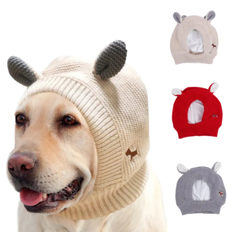 Anxiety-Relief Dog Ear Muffs for extra Winter Warmth and Noise Protection for Medium to Large Dogs