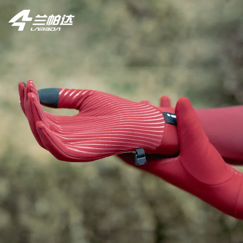 Gloves for winter cycling warmth for men and women - full-fingered, long-fingered sports gloves for a cozy ride