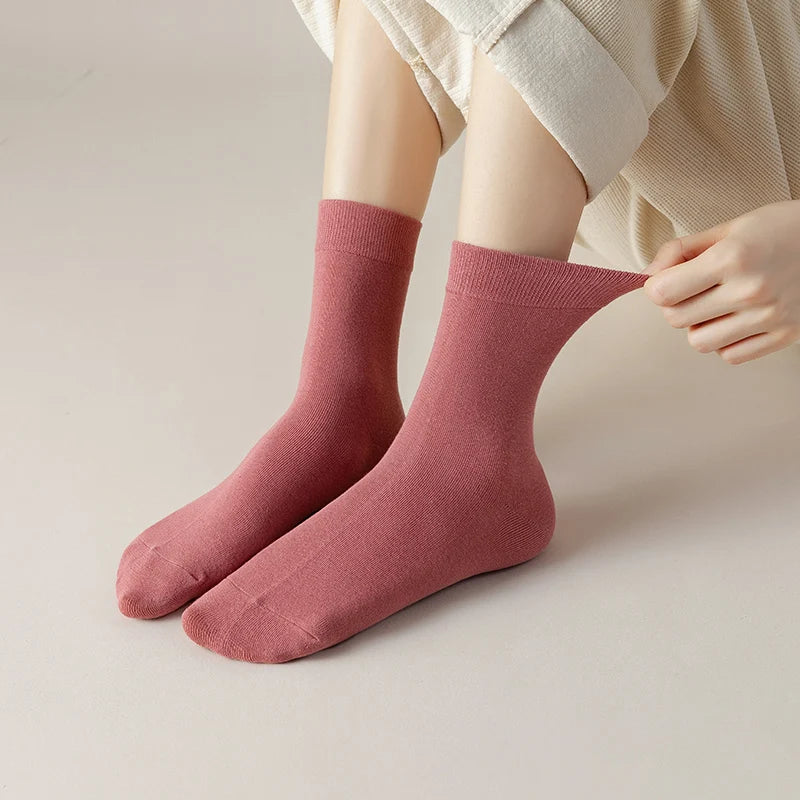 Weiche, dünne Baumwollsocken für Damen für luxuriösen Komfort, 3 Paar-Set