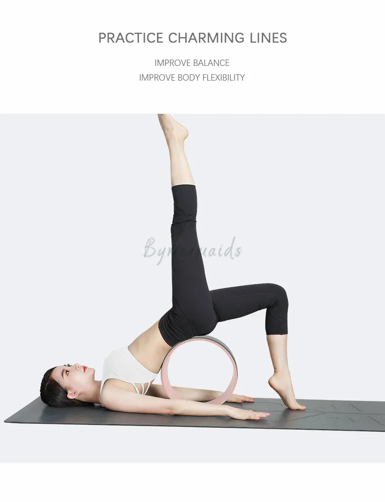 Unlock your potential with the spiritual Yoga Pilates Wheel to enhance stretching, strengthen muscles, and improve balance and general your overall fitness