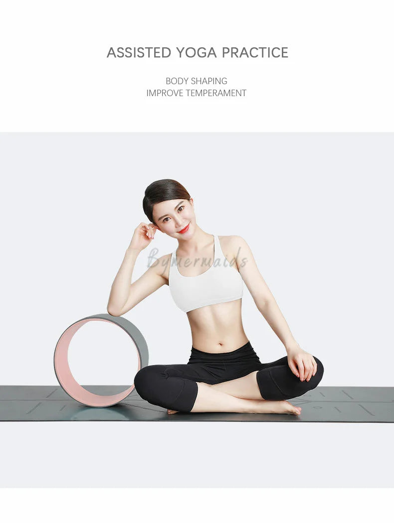 Unlock your potential with the spiritual Yoga Pilates Wheel to enhance stretching, strengthen muscles, and improve balance and general your overall fitness