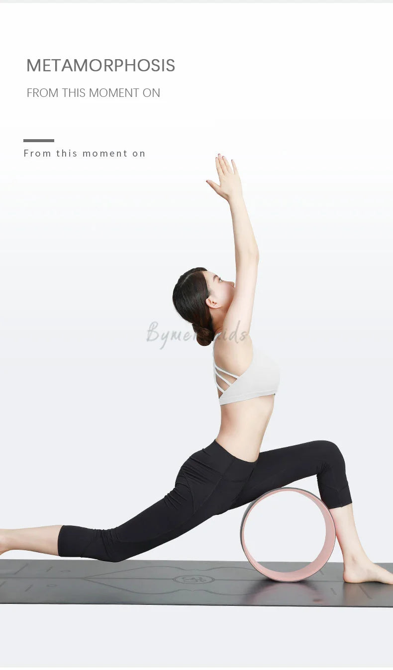 Unlock your potential with the spiritual Yoga Pilates Wheel to enhance stretching, strengthen muscles, and improve balance and general your overall fitness