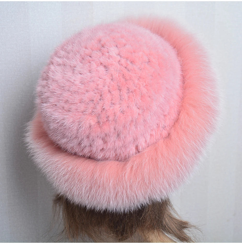 Luxury handmade mink fur hat to elevate your winter wardrobe with luxurious warmth and timeless style for womenideal for snow cold weather