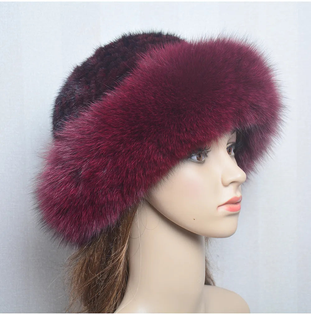 Luxury handmade mink fur hat to elevate your winter wardrobe with luxurious warmth and timeless style for womenideal for snow cold weather