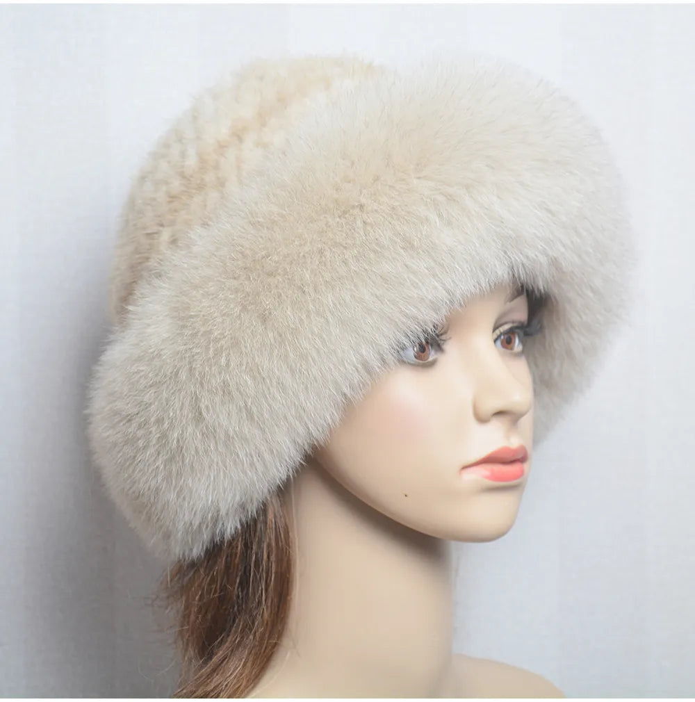 Luxury handmade mink fur hat to elevate your winter wardrobe with luxurious warmth and timeless style for womenideal for snow cold weather